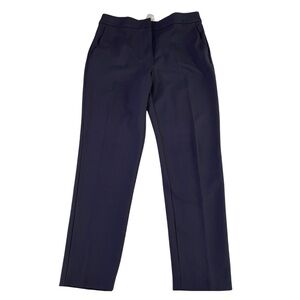 MaxMara Navy Ponte Straight Leg Ankle Pants Size 10